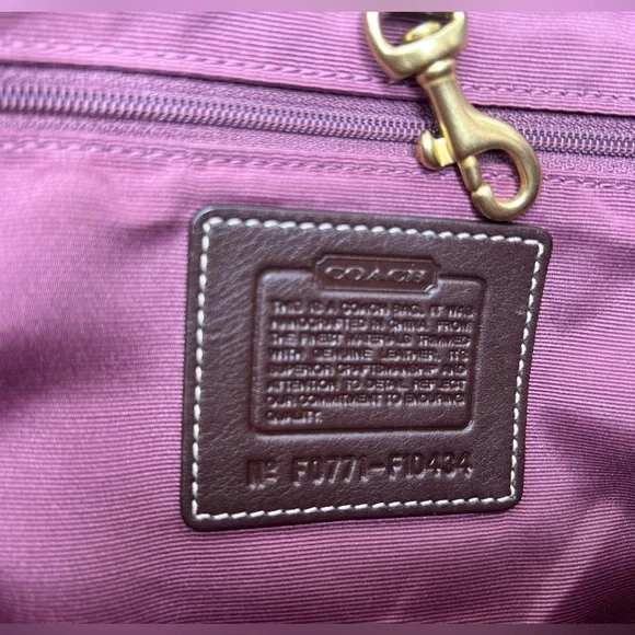 Large Vintage Rare Coach Patchwork Tote - Picture 10 of 16